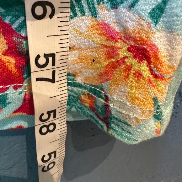 NWT Olive + Oak Size Medium Boho Cottage Maxi Dress Mint Green Floral Knit Comfy - Picture 5 of 9